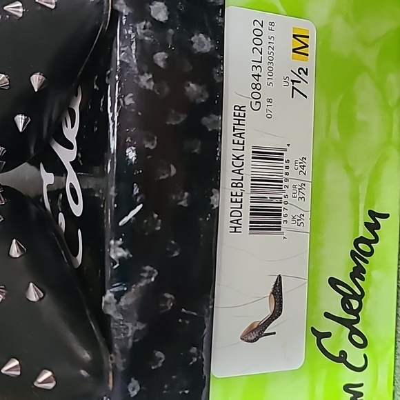 Sam Edelman Hadlee Leather Spike Heels - Picture 4 of 8